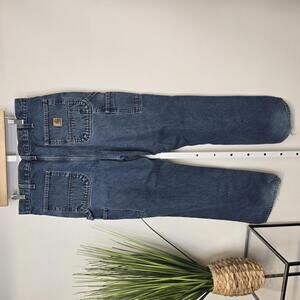 Carhartt Men's‎ Carpenter Jeans Dark Wash Denim Work Pants 36x32